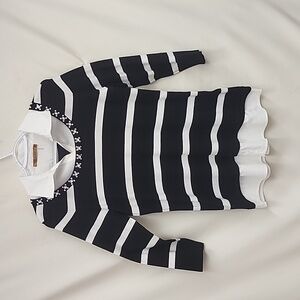 Belldini Black/White Striped Sweater